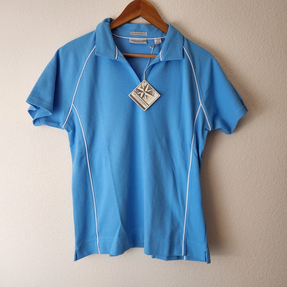Destinations American Identity NWT Women's Size Medium Polo Cooper Tires